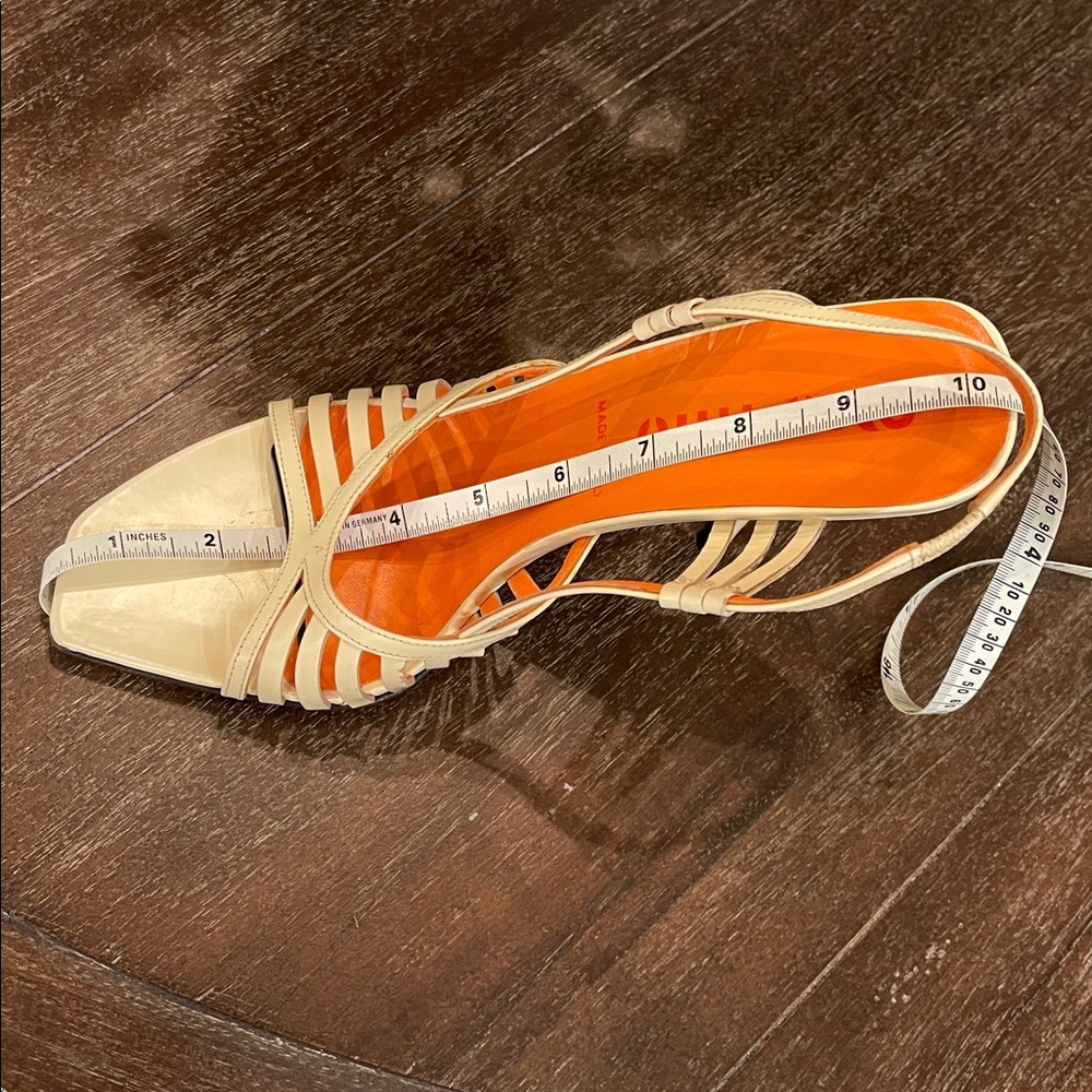 Authentic Miu Miu Cream Strappy Sandals - Picture 11 of 11